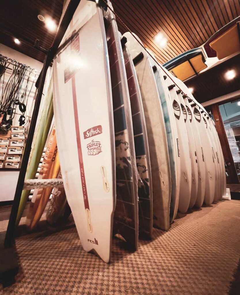 Inside Surf shop Maldives